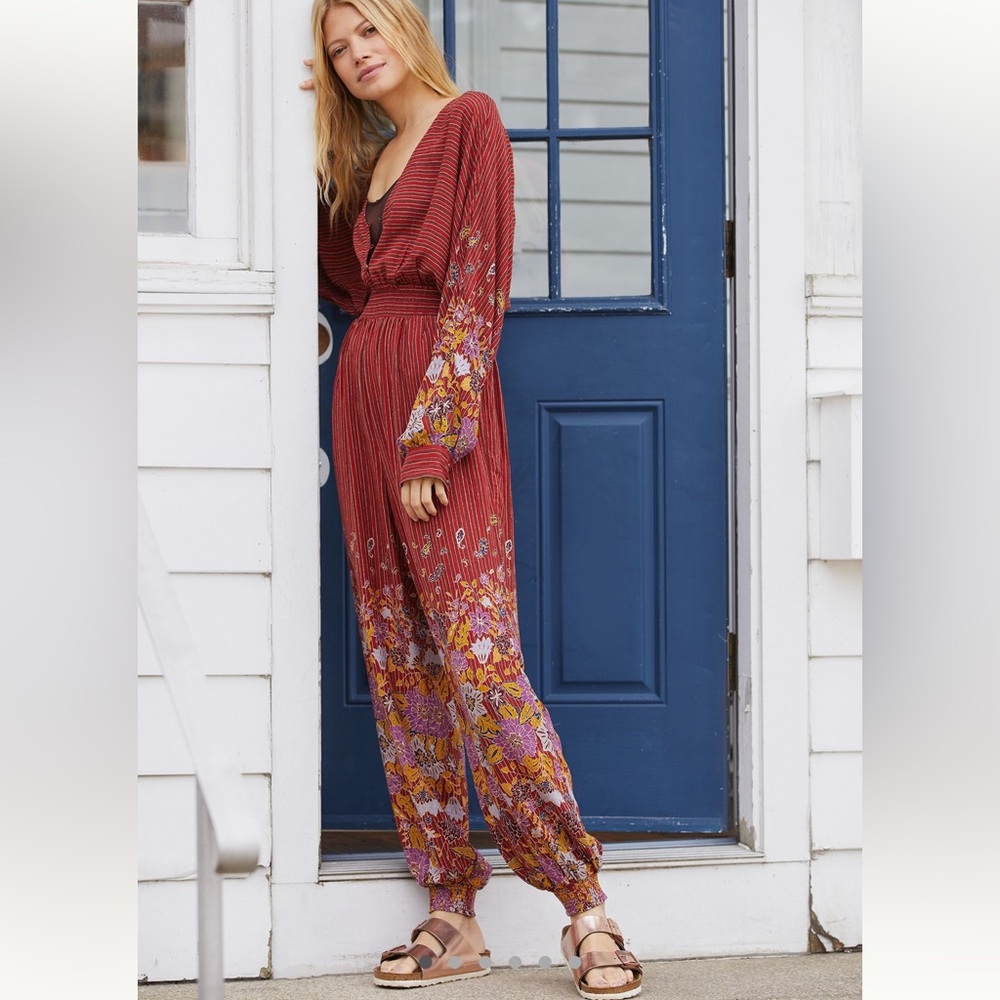 Floral Bohemian Jumpsuit
